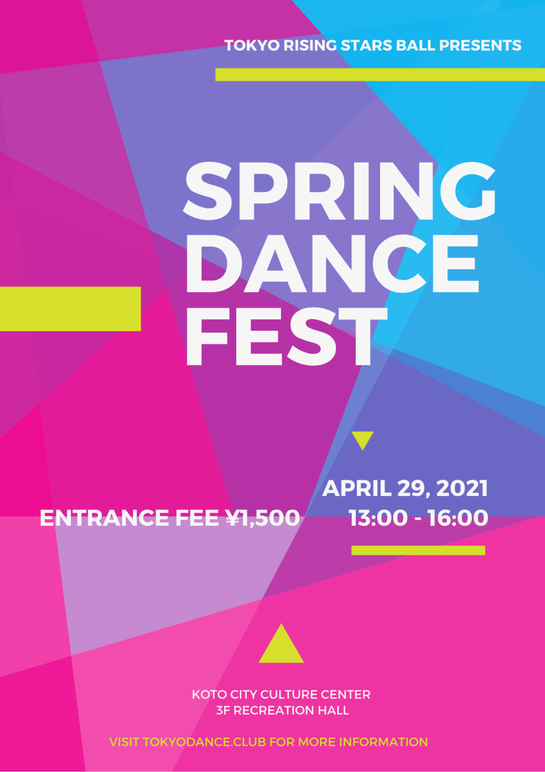 4/29 SPRING DANCE FEST 開催のお知らせ みなとダンスクラブ